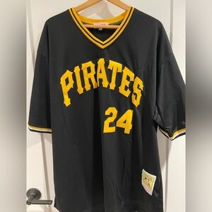 BARRY BONDS PIRATES #24 BASEBALL JERSEY BRAND NEW MITCHELL & NESS SIZE 3X